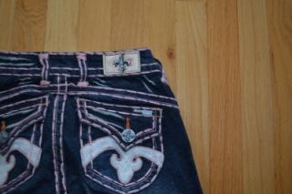 Laguna Beach Crystal Cove Jeans with Pink Stitching Sz 24x36