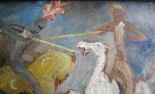 Oil Don Quixote Ladislas Jahl Jewish Polish Painter