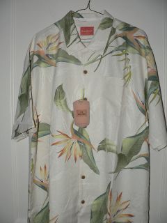 New Tommy Bahama Ladybird Springs Silk Camp Shirt L