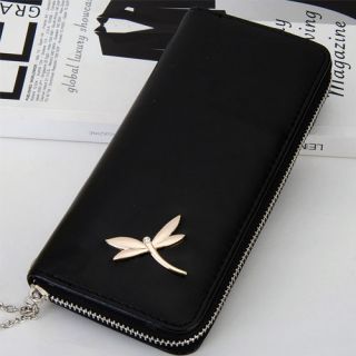 Lady Long PU Wallet New Dragonfly Design 6 Colors Clutch Bag Purse