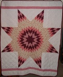 LAKOTA Sioux Native American Star Quilt 62 x 78