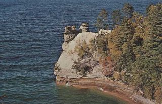 pictured rocks national lakeshore park postmarked linden nj sep 8 1970