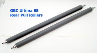 Pair GBC HeatSeal Ultima 65 Roll Laminator Rear Pull Rollers