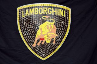 Lamborghini Emblem Wall Plaque Decor Auto Sign Display Looks Like