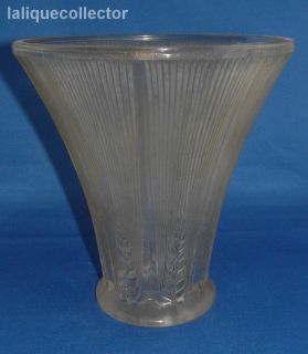Rene Lalique 1931 Epis Vase 17cm