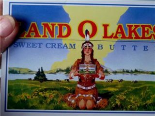 Tin Land O Lakes Sweet Cream Butter Recipe Box with Cards Mint