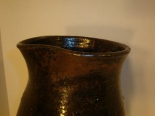 Pottery / Decorated / Signed? / Dave ? Landrum ? ~ Alkaline Glaze