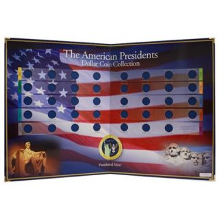 American Presidents Dollar Coin Collection Fold Display