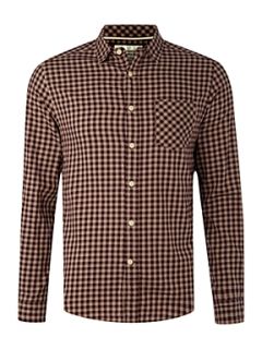 Howick Outsiders Twill Gingham shirt Claret   