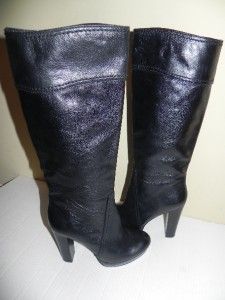 Vince Camuto Laird Black Platform Leather Boots Size 9 5 New Without