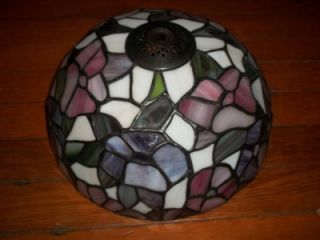 Stained Slag Glass Leaded Replacement Lamp Shade