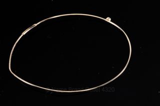 Lana Jewelry Thin Yellow Gold 14k Diamond Post Hoop Single Earring