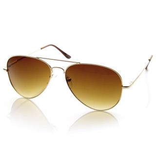 Large Metal Aviator Sunglasses Premium Zerouv Spring Temples 1377 58mm