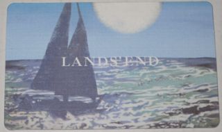 Lands End  Kmart Collectible Gift Card No Value New Sail Boat