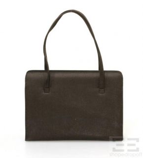 LAMBERTSON Truex Brown Satin Handbag