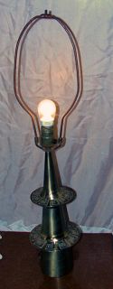Lamp Mod Art Moderne 1950s Egyptian Revival Style Brass Table Lamp 29