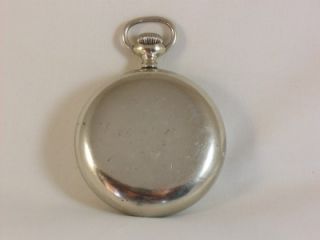 Fantastic Large Silver Illinois Plymouth Antique Pocket Watch