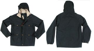 Crew Hooded Langham Jacket in Dark Pine Size L