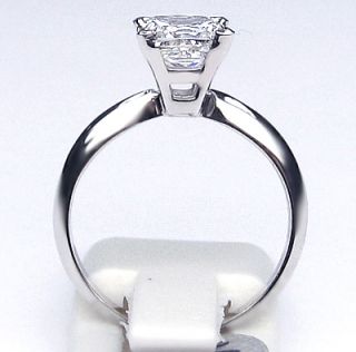 36 Ct Princess Cut Diamond Solitaire Engagement Ring