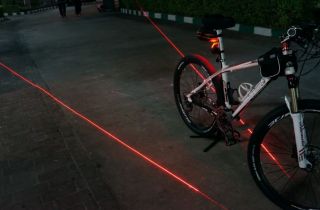 2011 Brand New Bike Bicycle Laser 5 LED Beam Rear Tail Light Lamp