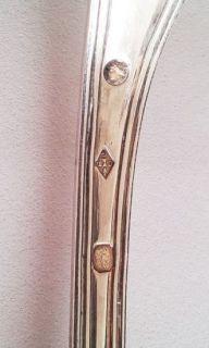 Antique French Silver Sterling Sugar Sifter Spoon 1819 Armorial
