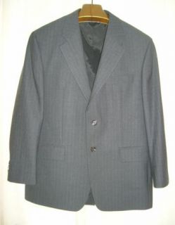 Lauren Ralph Lauren Gray Pinstripe Wool Suit Sport Jacket 40s Perfect