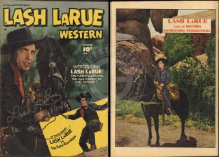 Lash LaRue Western 1 1949 Signed by Lash LaRue COA