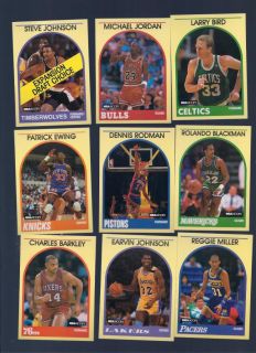 Complete Set NBA Hoops Cards Bird Jordan Miller Magic Johnson