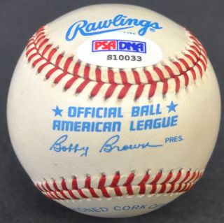 Mickey Mantle 7 RARE Hand Signed Autographed Baseball Ball PSA DNA COA