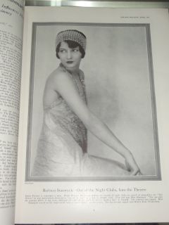 Magazine Apr 1927 Barbara Stanwyck Laura La Plante Lon Chaney