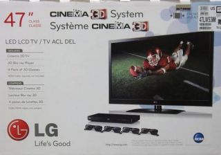 LG 47LW5300 47 inch Full HD 1080p 3D LED LCD HDTV Television Bundle