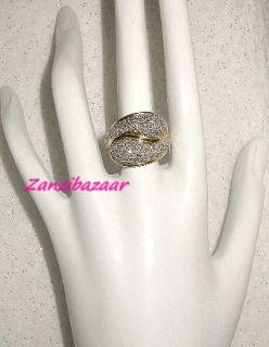 Laura Ramsey 14k Yellow Gold Diamond Designer Ring