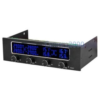 25 Panel 4 Fans Temperature Speed LCD Controller