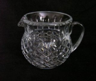 Lead Crystal Juice Pitcher Pineapple Pattern 16OZS