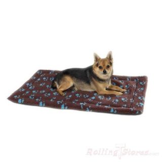 Slumber Pet Dog Crate Mat Pawprint Berber Soft Thermal Lining for