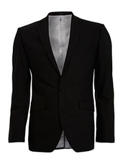 Kenneth Cole Patterson wool stretch suit jacket Black   
