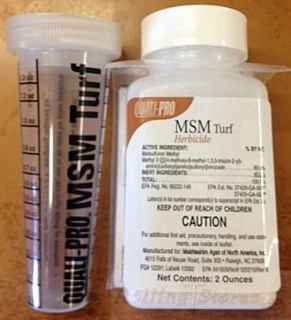 MSM Turf Herbicide 2 oz Metsulfuron Methyl Bahiagrass Grassy Broadleaf