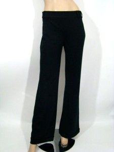 New Diane Gilman DG2 Black Dress Wide Leg Pants Cuffs 2