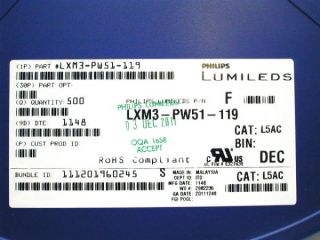 Phillips Lot 10 Each Lumileds Luxeon Rebel SMD LED High Power White