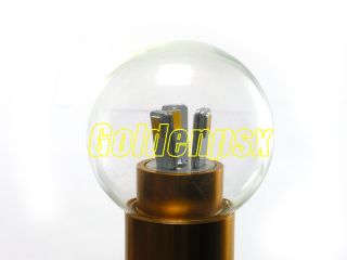 110V AC 2 5W 6 Warm White LED Globular Light Bulb E27 Base