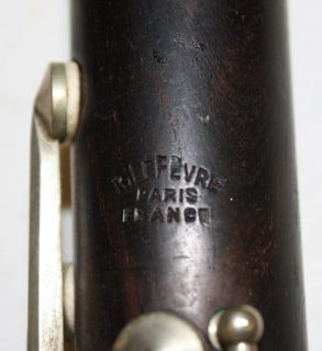 Vintage R Lefevre Clarinet Made in Paris in Hard Case