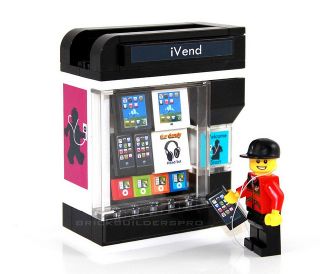 Ivend Vending Machine Lego® Custom Food 10185 10182 City Train 10224