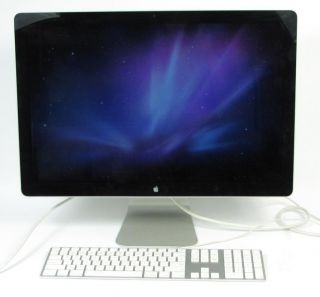 Apple LED Cinema Display 24 Widescreen LCD Computer Monitor Keyboard