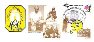 Ducks Football 1995 100th Rose Bowl Art Cover Len Casanova 1917