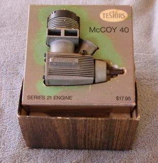 Testors McCoy 40 Series 21 Model Airplane Helicopter Aircraft Engine