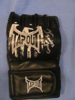 Jon Bones Jones Autographed MMA Tapout Glove