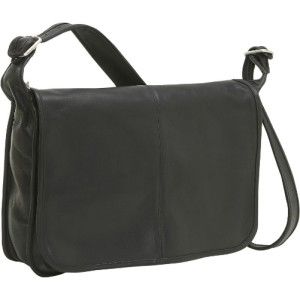 Ledonne Classic Leather Messenger Bag