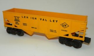 Lionel 6176 Yellow Lehigh Valley Hopper 25000 Postwar 1960s Rolling