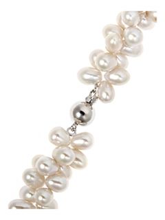 Azendi Callisto Double Strand Twisted Pearl Necklace   