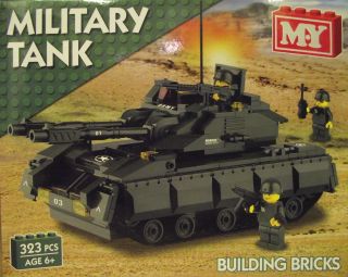 Military Lego Tank Building Bricks 323pcs